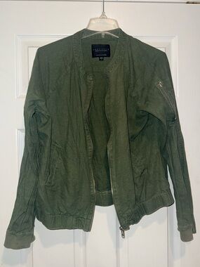 Sanctuary Green Linen Blend Jacket